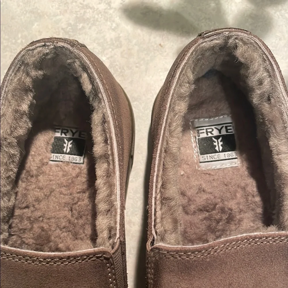 Frye Women's Brown Slip-On Suede Sneakers